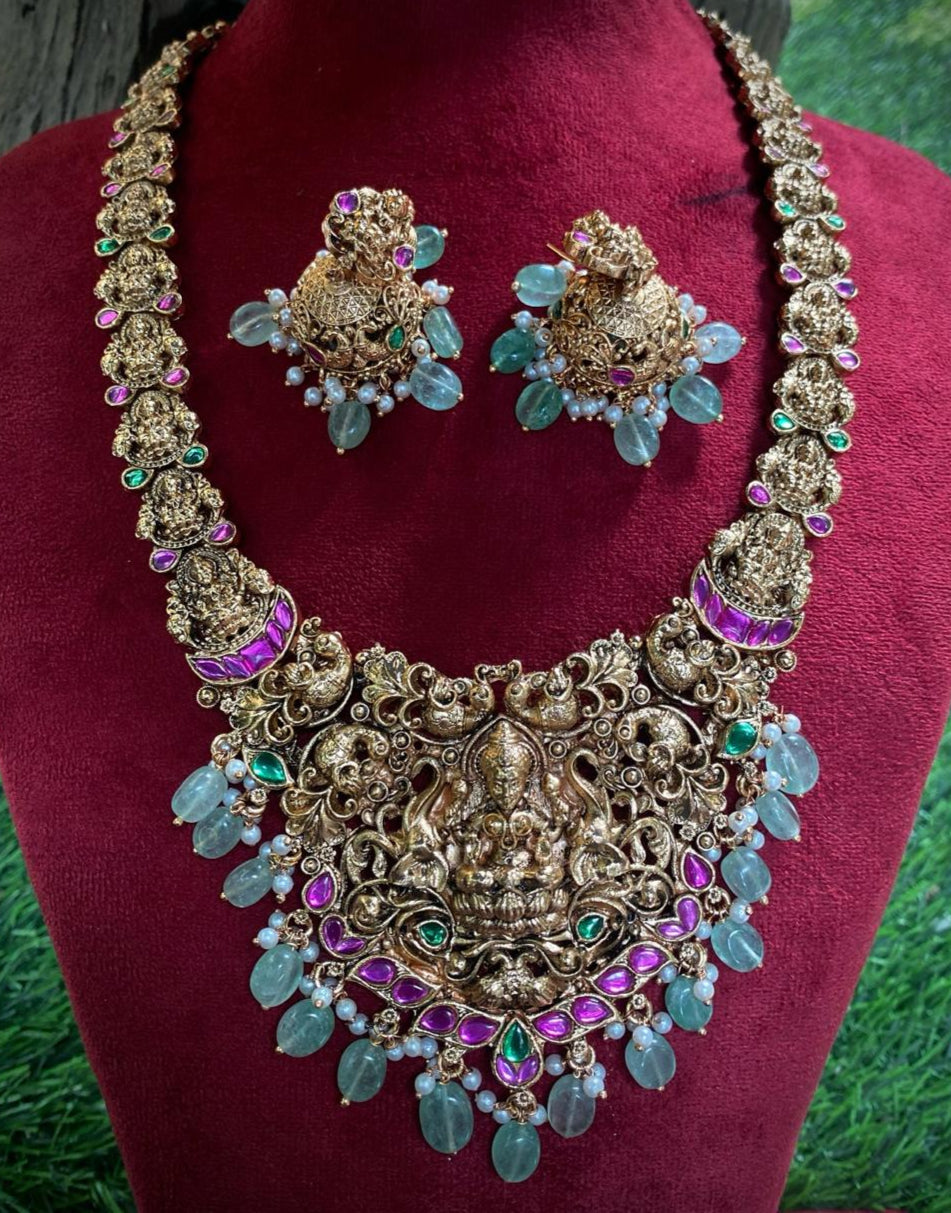 Pure brass necklace set