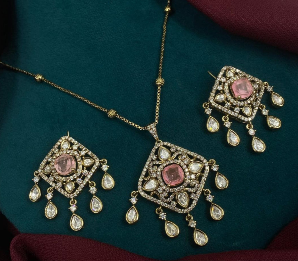 Mehendi Plating Necklace Set