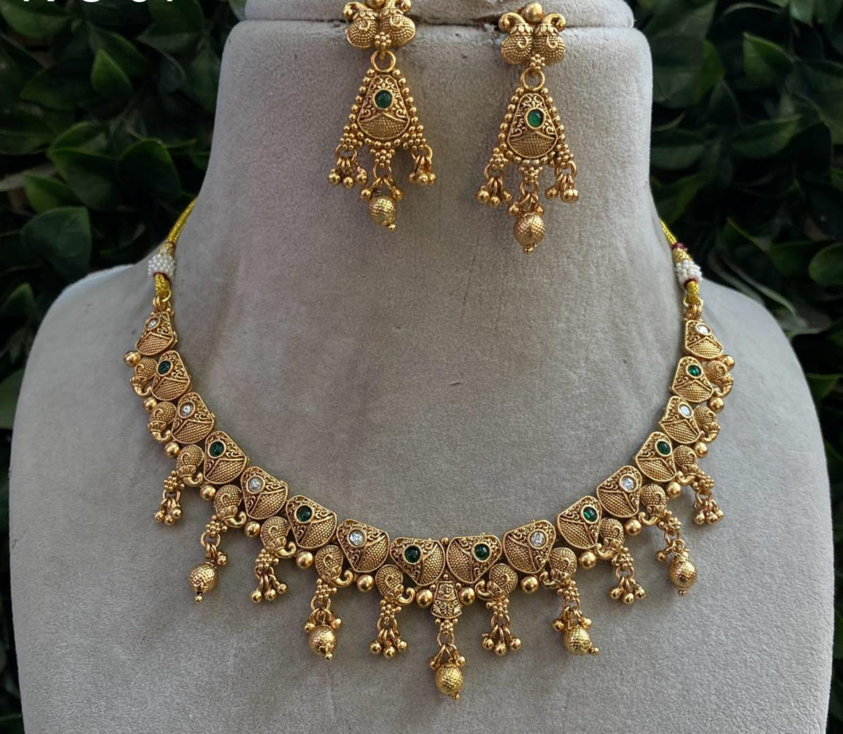 Pure Brass Necklace Set