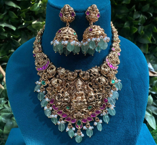 Pure brass necklace set