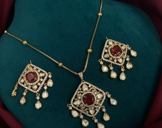 Mehendi Plating Necklace Set