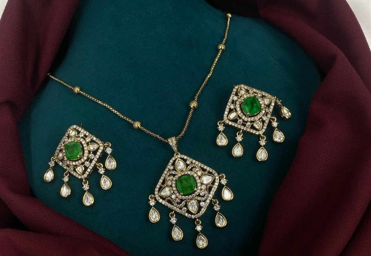 Mehendi Plating Necklace Set