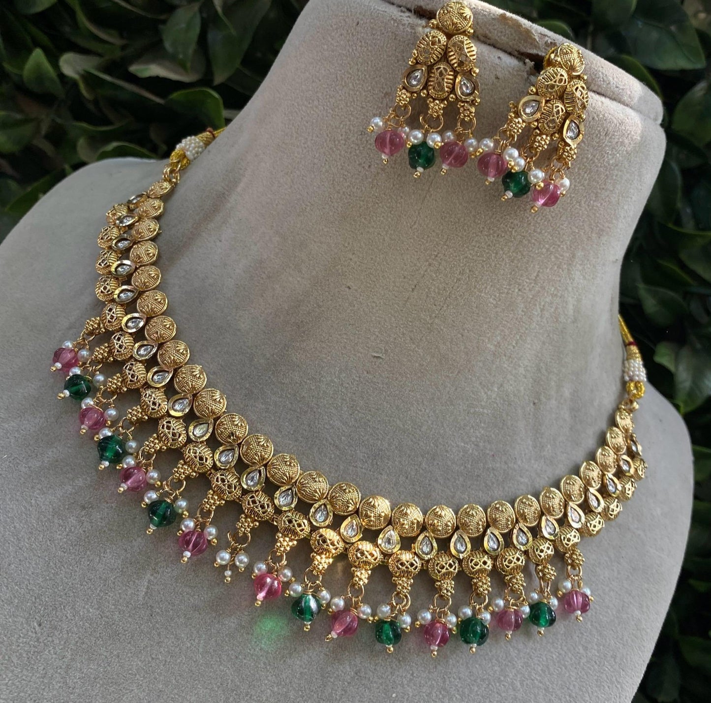 Light Weight Brass Necklace Set